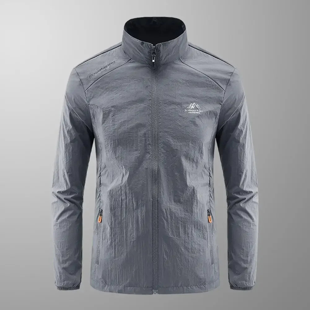 Summer Jackets Men Male Windbreaker Fishing Coats Father Ultrathin Sunscreen Jacket Youth Outerwearing Clohting Traveling Korean